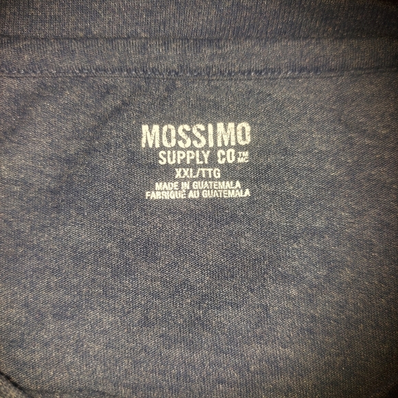 Mossimo Supply Co. Long Sleeve Boyfriend Shirt Tee Top Blue size XXL - Picture 6 of 7
